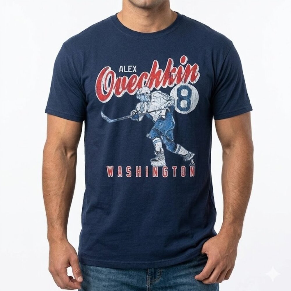 Mens Alex ovechkin Washington capitals tee shirt new with tags size large